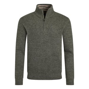 Weird Fish Heren Helmsdale Eco Half-Zip Trui (Lichte Denim)