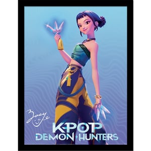 K-Pop Demon Hunters Zoey Ingelijste Poster (Veelkleurig)