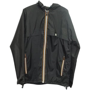 APC x KWay Windbreaker Jas in Zwart Nylon