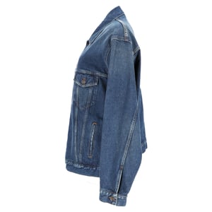 Balenciaga 'Jij Bent De Wereld' Geborduurde Spijkerjacket in Blauwe Katoen
