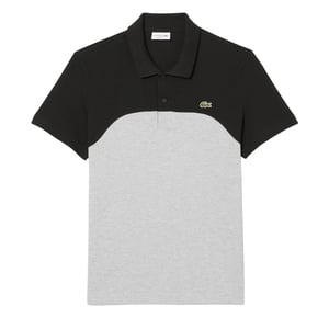 Lacoste Herenpoloshirt met kleurblok (Grijs)