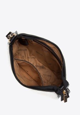 Wittchen Dames Baguette Handtas met Kunstbont Klein Crème en Zwart Crème en