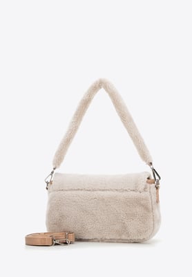 Wittchen Dames Messenger Bag met Bont, Crème