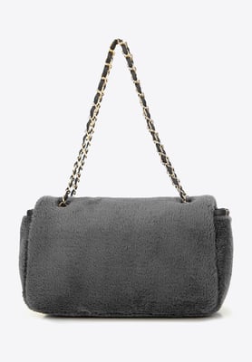 Wittchen Dames Crossbody Tas met Bont, Grijs