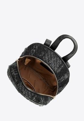 Wittchen Damesrugzak in Bouclé-stof, Zwart, Polyester