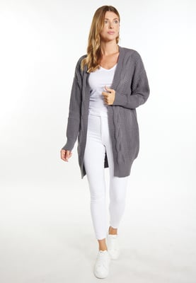usha Longcardigan Dames donkergrijs