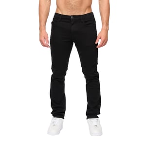 Crosshatch Heren Draker Straight Leg Jeans (Zwart)