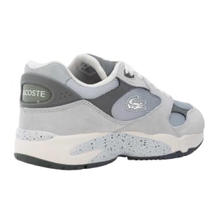 Lacoste Heren Storm 96 Vintage Leren Trainers (Grijs)