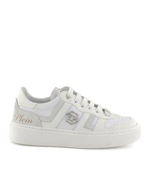Mix Materials Low-Top Sneakers