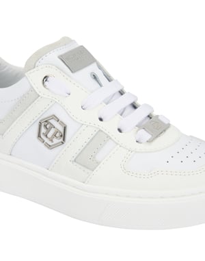 Mix Materials Low-Top Sneakers