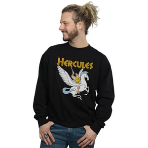 Disney Heren Hercules met Pegasus Sweatshirt (Zwart)