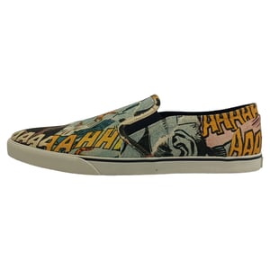 Celine Comic-Print Instapsneakers in Multicolor Canvas