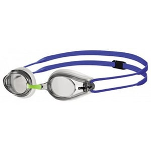 Arena Unisex Volwassen Sporen Heldere Zwembril (Wit/helder/blauw)