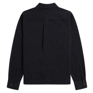 Fred Perry Effen Twill Overhemd Heren (Zwart)