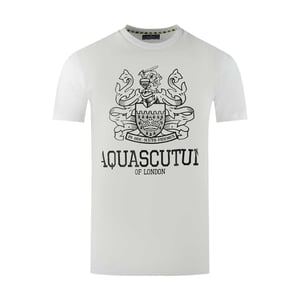 Aquascutum Heren Londen Aldis Vet Logo T-Shirt (Wit)