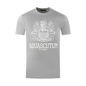 Aquascutum Heren Londen Aldis Vet Logo T-Shirt (Grijs)