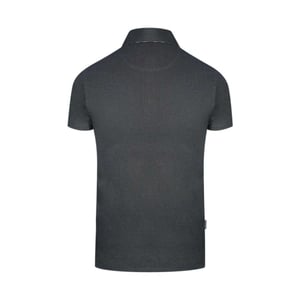 Aquascutum Heren Geruit Logo Poloshirt (Zwart)