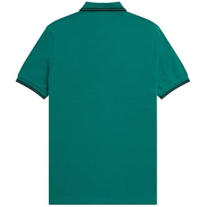 Fred Perry Herenpoloshirt met dubbele kraag (Muntgroen)
