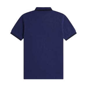 Fred Perry Herenpoloshirt met dubbele kraag (Franse marine)