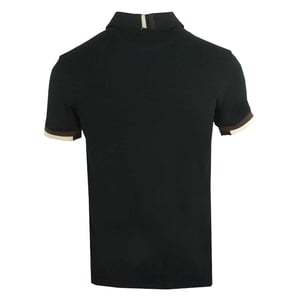 Aquascutum Heren Aldis Crest Logo Poloshirt (Zwart)