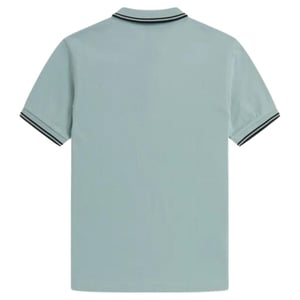 Fred Perry Herenpoloshirt met dubbele kraag (Lichtblauw)