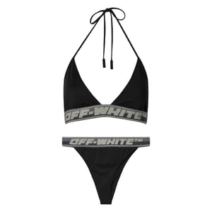 Off White Dames/Dames Logo Bikini (Zwart)