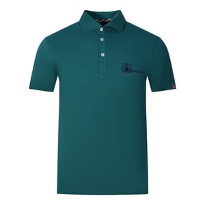 Aquascutum Volwassen Unisex Aldis London Logo Poloshirt (Groen)
