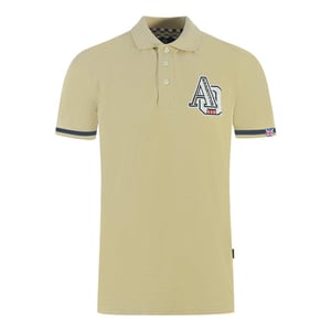 Aquascutum Geborduurd poloshirt met tip voor volwassenen AQ 1851 (Beige)