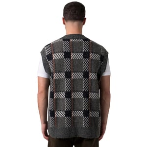 Fred Perry Heren Tartan Sweater Vest (Veld Groen)