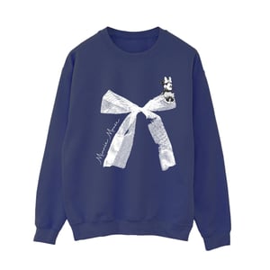 Disney Dames/Dames Minnie Mouse Strik Sweatshirt (Marineblauw)