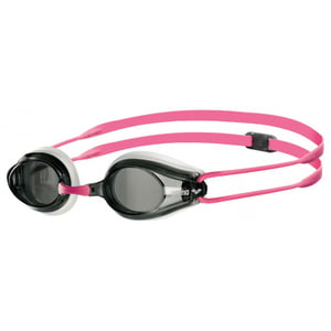 Arena Unisex Tracks Zwembril Volwassenen (Wit/rook/Fuchsia)