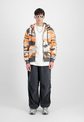 Basic Big Logo Camo PP Zip Hoodie