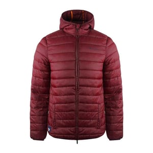 Aquascutum Heren Bordeaux Londen Logo Hooded Jacket (Rood)
