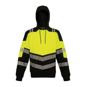 Regatta Professional Unisex Volwassenen X-Pro Klasse 2 Hoogzichtbare Hoodie (Zwart/Geel)