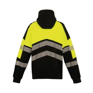 Regatta Professional Unisex Volwassenen X-Pro Klasse 2 Hoogzichtbare Hoodie (Zwart/Geel)