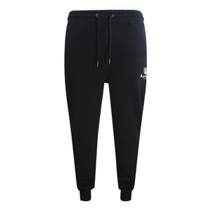 Aquascutum Heren Active Basic Geribde Joggingbroek (Zwart)