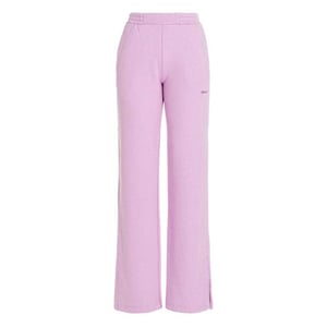 Off White Unisex Sweatbroek met Taps toelopende pijpen voor volwassenen (Lila)