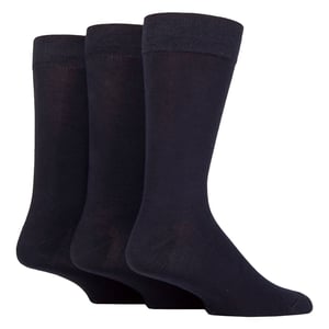 3 Pakket Heren Effen en Patroon Bamboosokken - Zacht Ademend Dagelijks Comfort