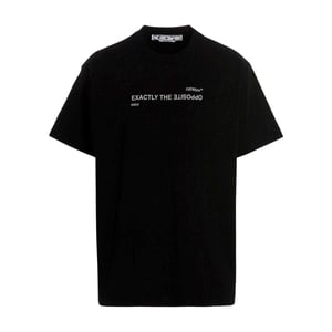 Off White Heren Precies het tegenovergestelde T-shirt (Zwart)