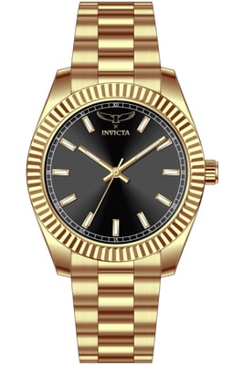Invicta Specialty 69006 Heren Horloge - Quartz Uurwerk -  met zwarte Wijzerplaat - 40mm