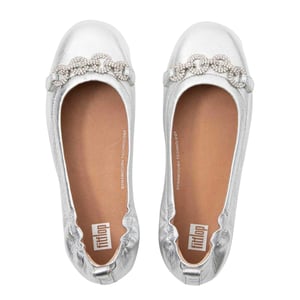 Fit Flop Dames/Dames Allegro Sprankelende Ballerina Flats (Zilver)