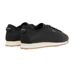 Lacoste Heren Club Leather Lage Sportschoenen (Zwart)