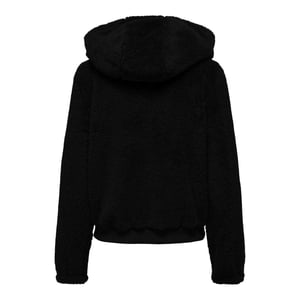 Only Dames/Dames Newanna Teddy Fleece Jas (Zwart)