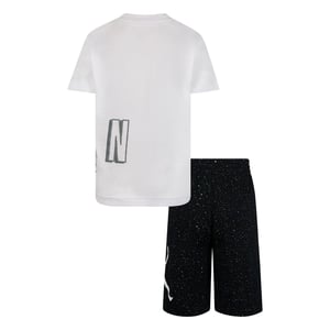 Nike Set met boven- en onderstukken van Air Jordan Spikkel voor kinderen/Kinderen (Zwart/Wit)