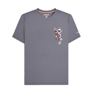 Lambretta Heren Badge Groot & Lang T-Shirt (Strijkijzer)
