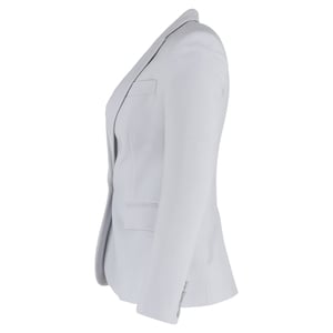 Stella McCartney Enkelzijdige Blazer met Zakken in Lichtblauwe Viscose
