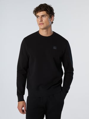 North Sails Sweatshirt Scuba-stof met ronde hals