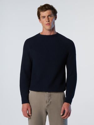 North Sails Trui Visser rib met ronde hals