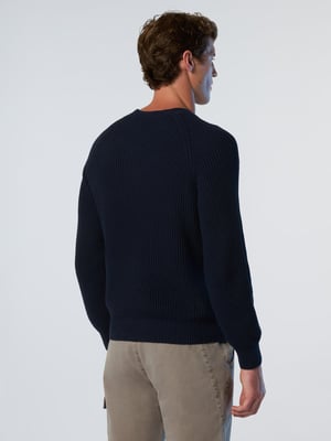 North Sails Trui Visser rib met ronde hals
