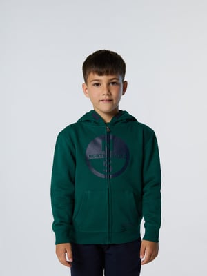 North Sails Hoodie Volledige ritssluiting met maxi-logo